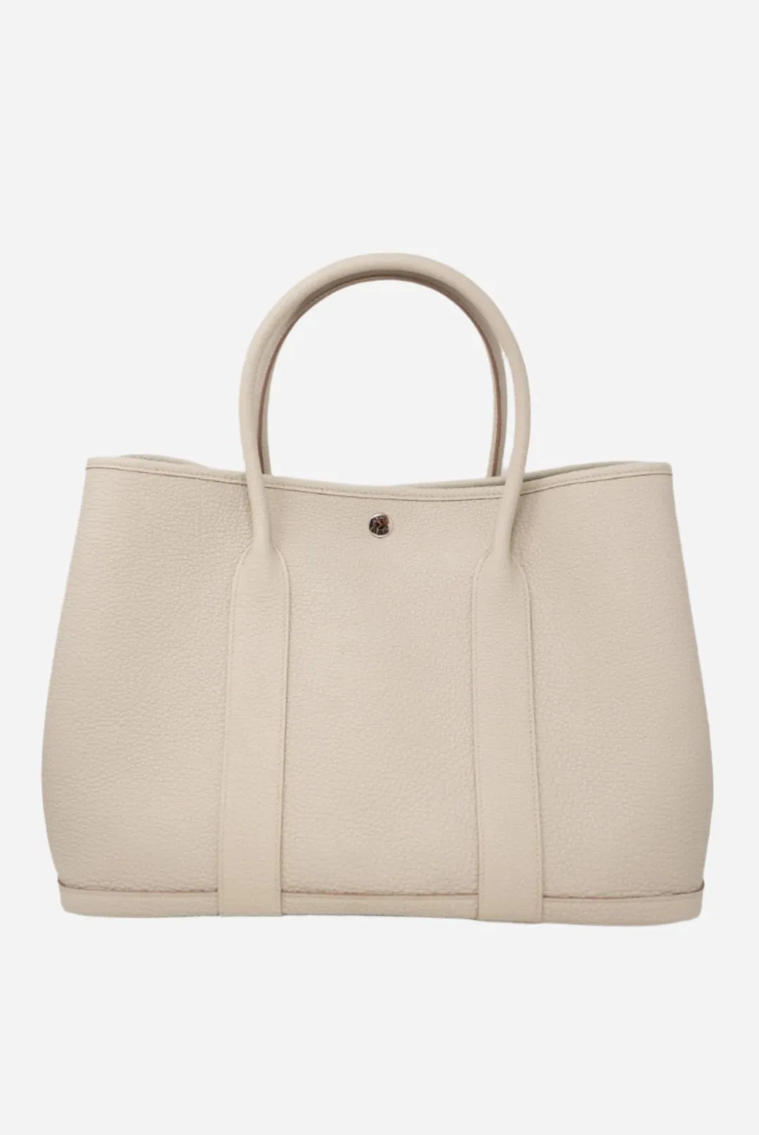 Hermes Garden Party TC Leather White