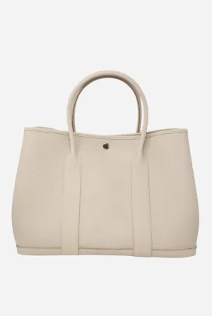Hermes Garden Party TC Leather White