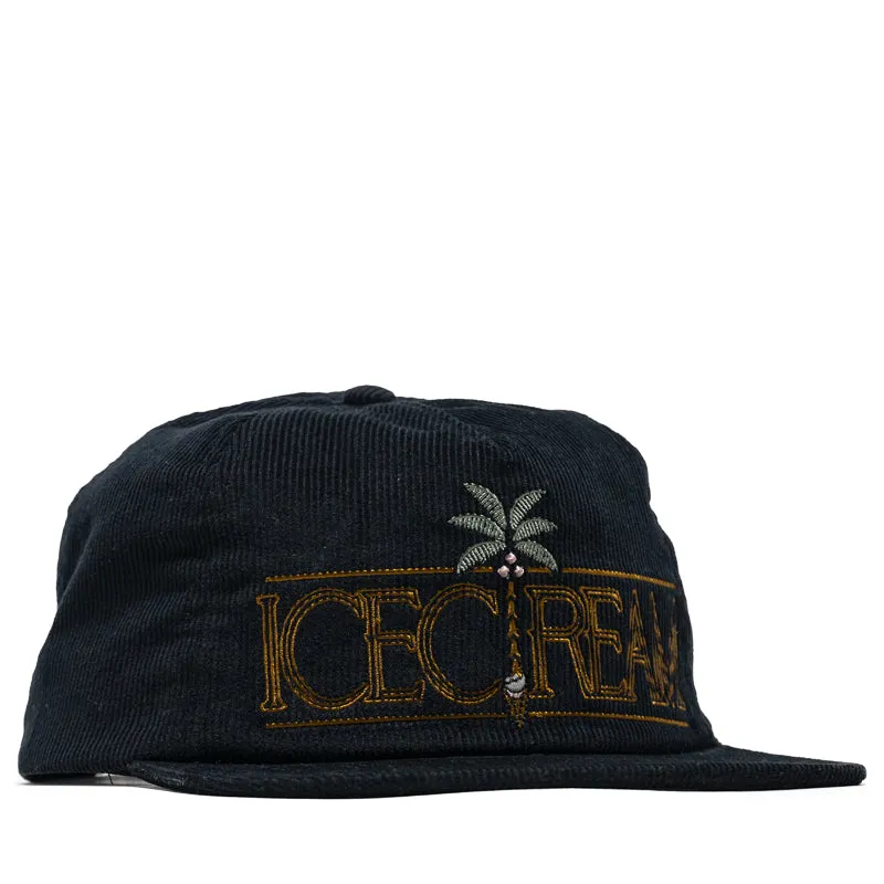 Ice Cream Breezy Snapback Hat - Black