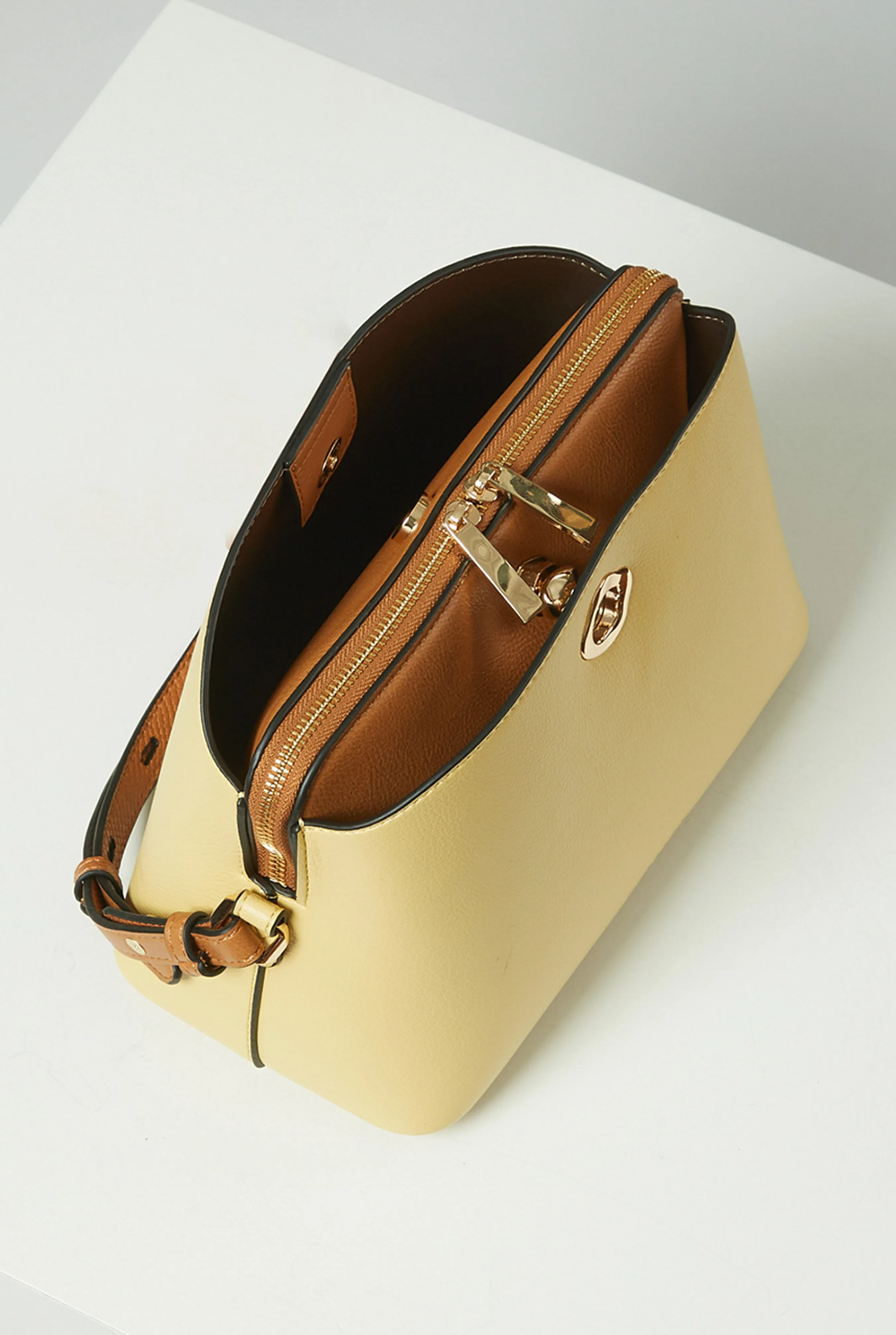 Julianna Lemon/Camel CrossBody
