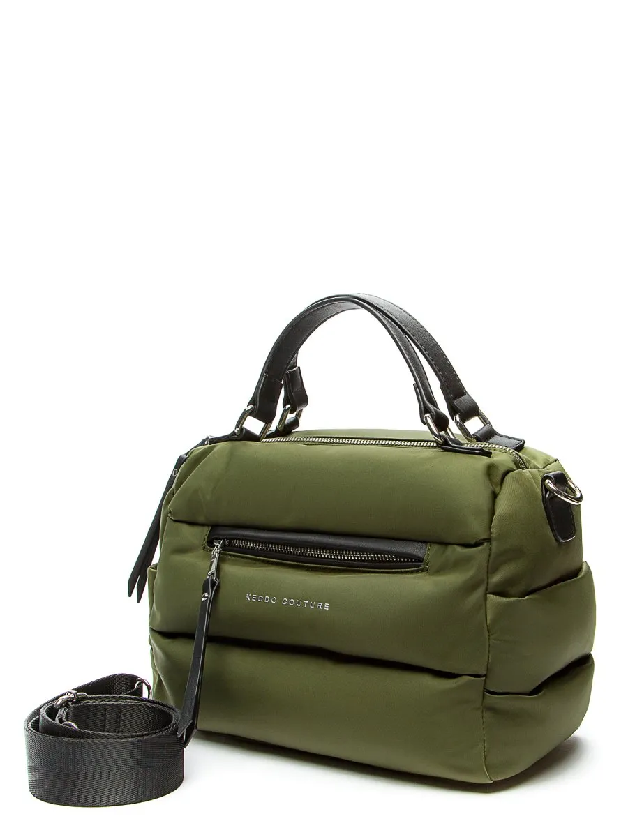 Keddo Couture Khaki Green Puffy Padded Handbag