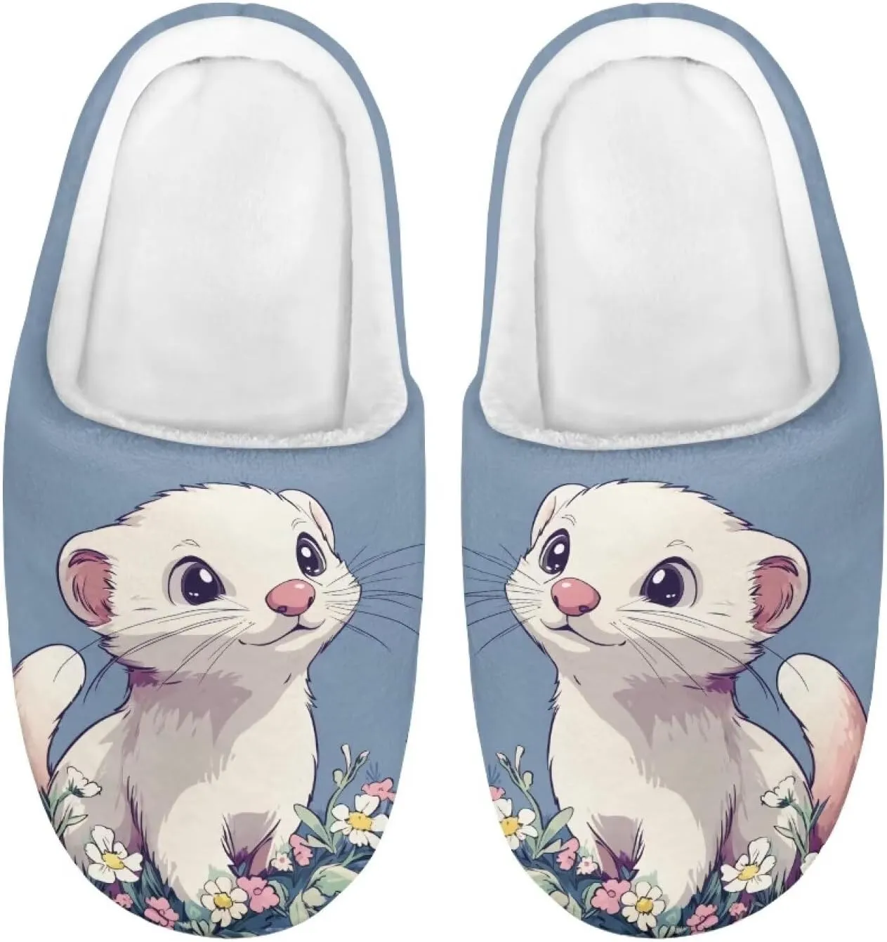 Kids Cotton Slippers Winter Warm Soft Plush Slippers Non Slip Flannel Fuzzy House Shoes Indoor Shoes for Boys Girls US 9-15