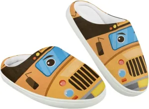 Kids Cotton Slippers Winter Warm Soft Plush Slippers Non Slip Flannel Fuzzy House Shoes Indoor Shoes for Boys Girls US 9-15