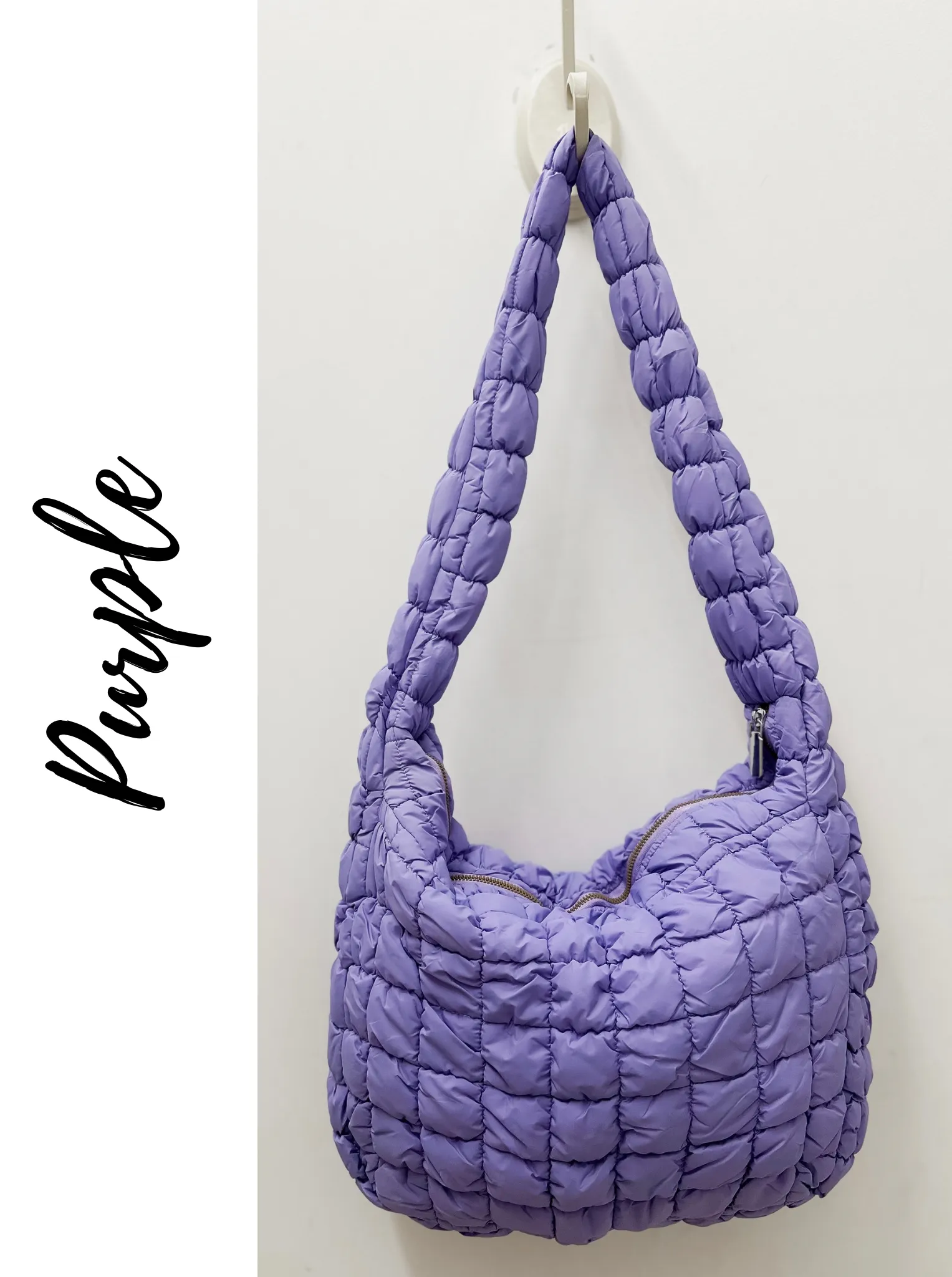 Large Quilted Puff Tote