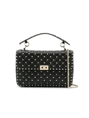 Large Rockstud Spike Leather Bag