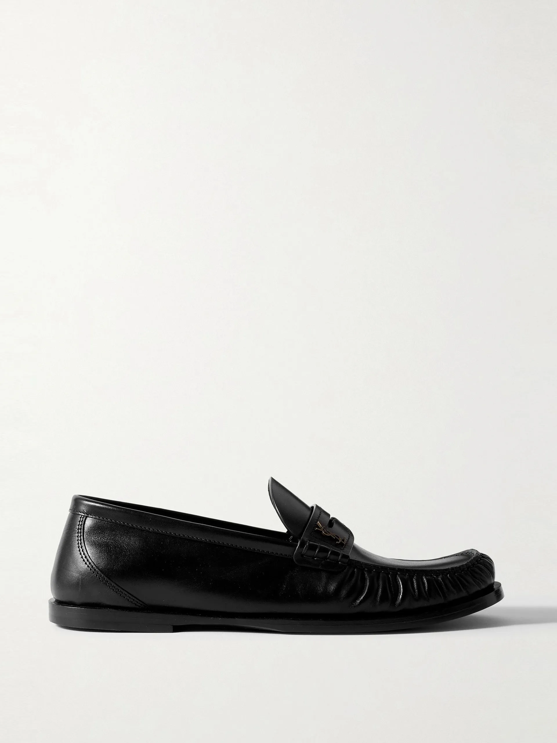 Le Loafer glossed-leather loafers