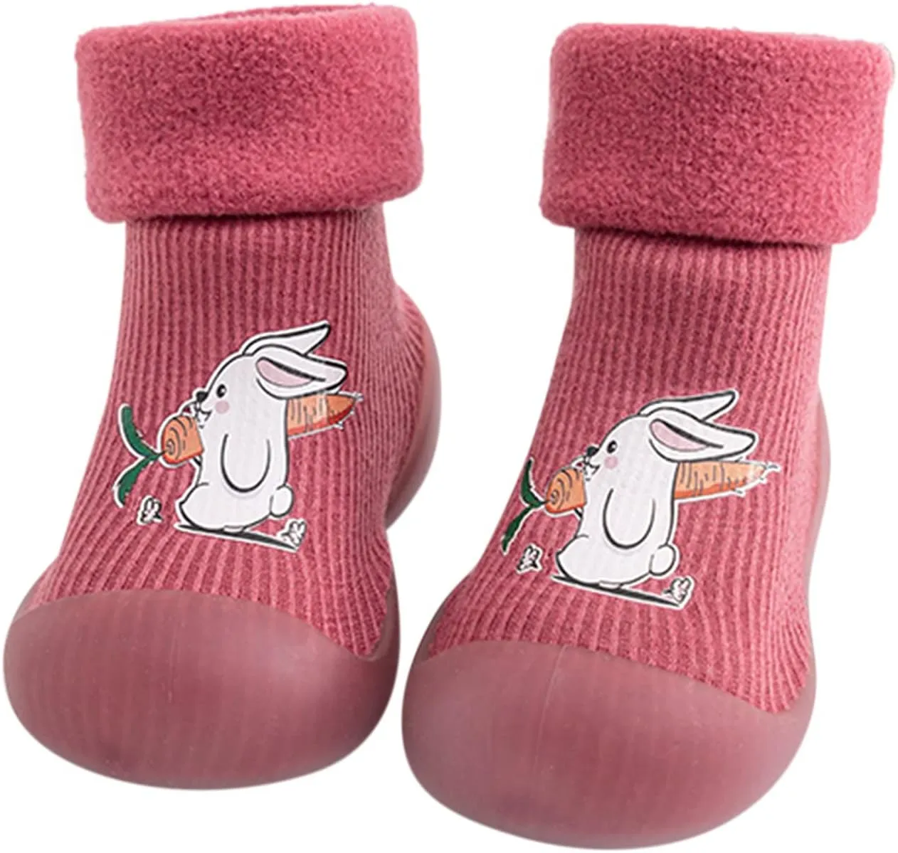Little Girl Casual Dress Shoes Kids Sole Baby Slipper Boys Stocking Girls Rubber Knit Warm Soft Girl Sneaker