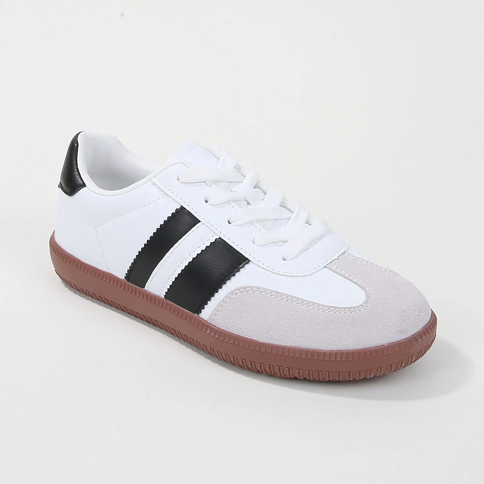 Luella Classic Two-Tone Striped Sneakers