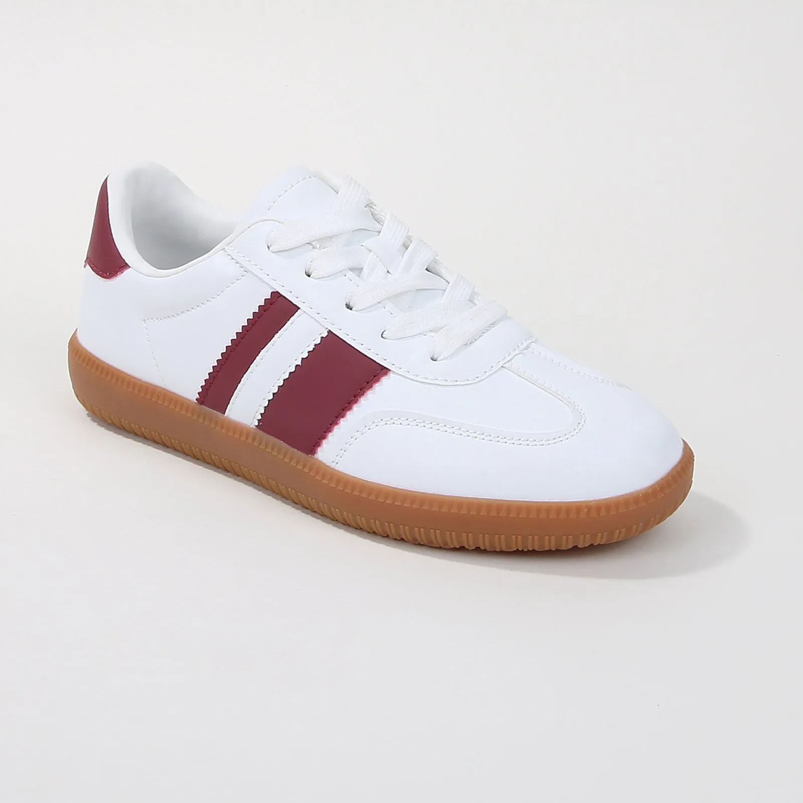 Luella Classic Two-Tone Striped Sneakers