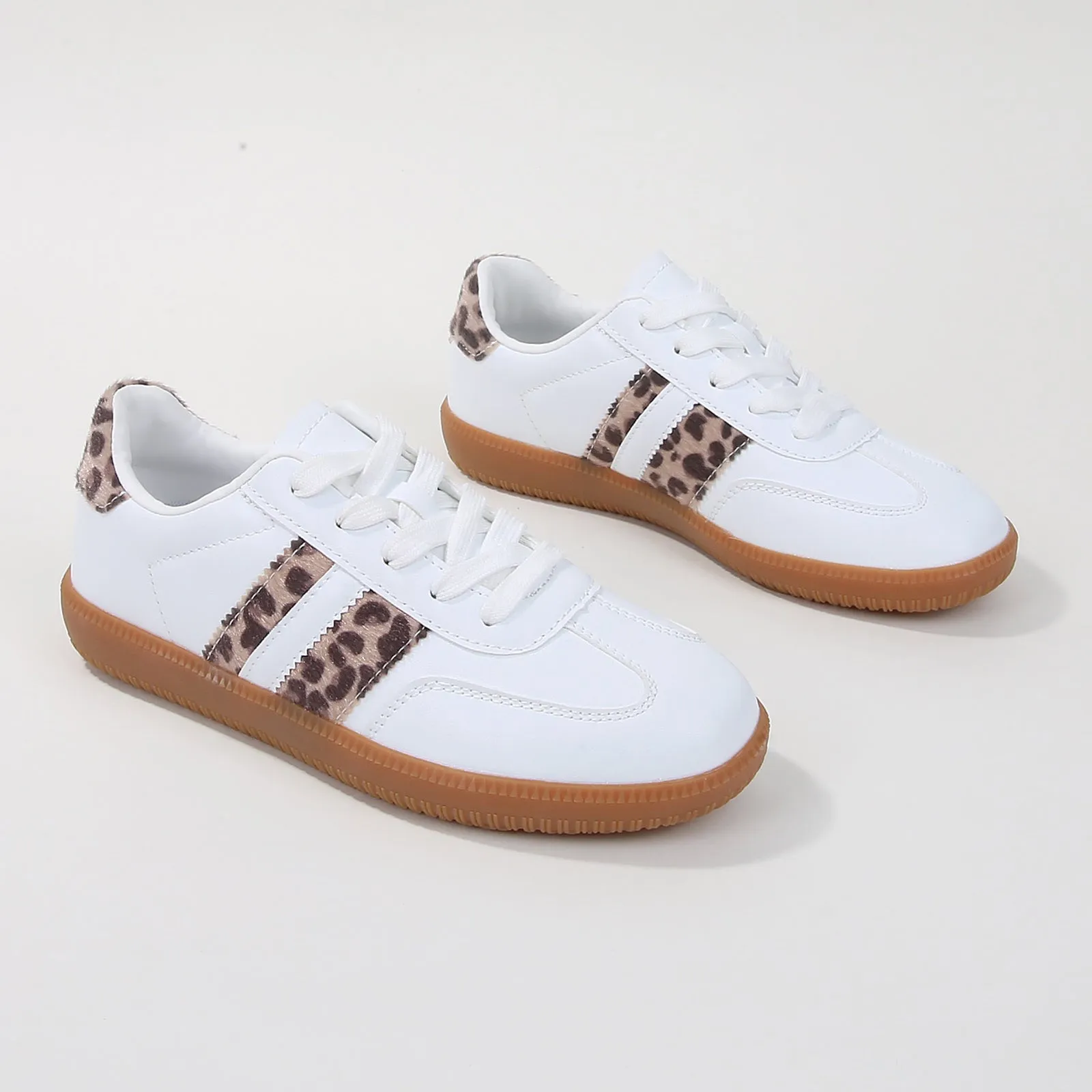 Luella Classic Two-Tone Striped Sneakers