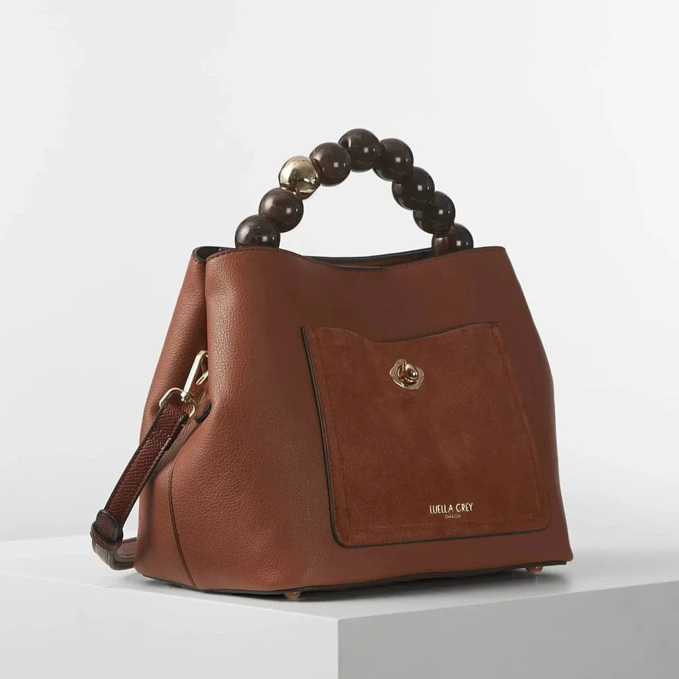 Luella Grey Lucia Conker Crossbody in Brown
