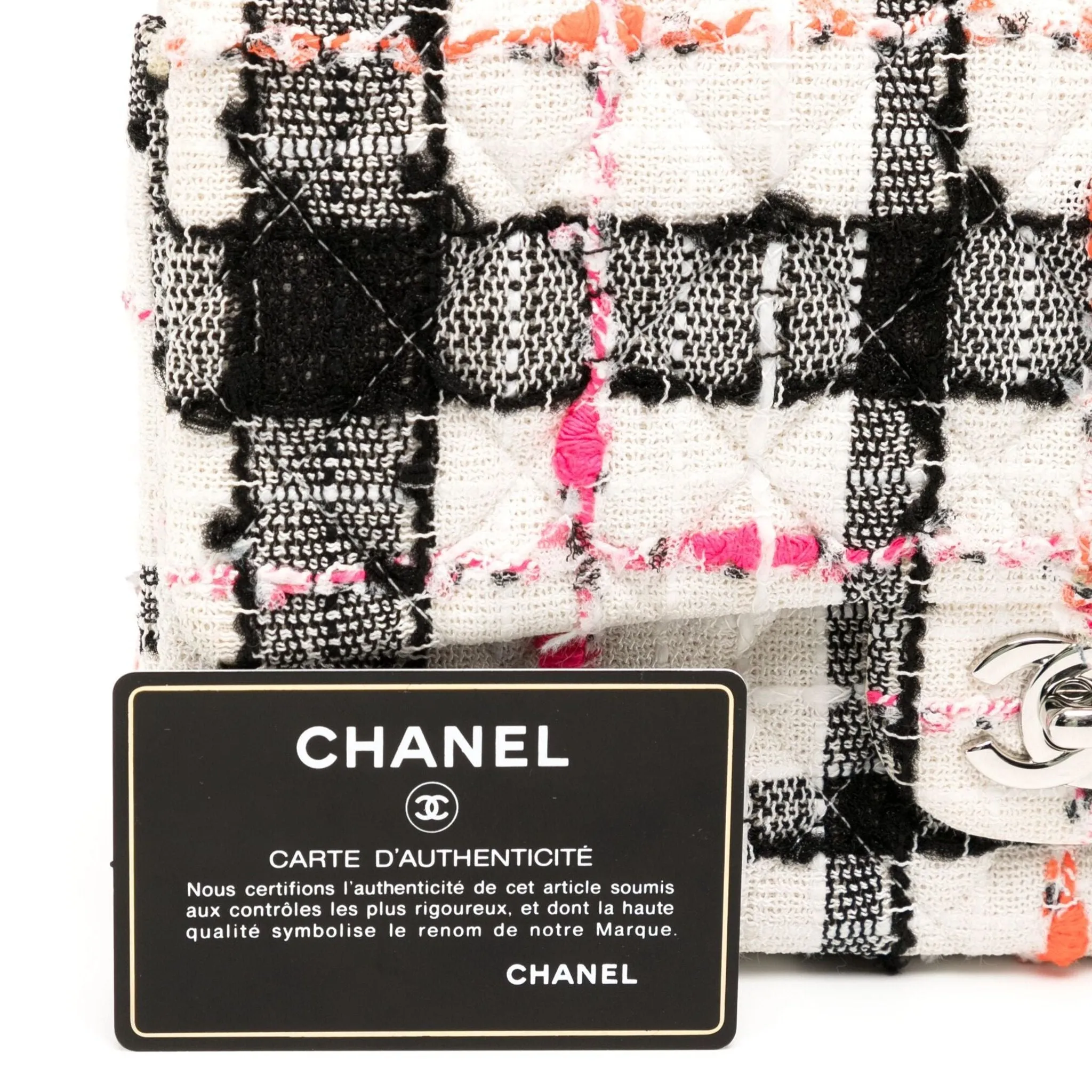 Medium Tweed Double Flap