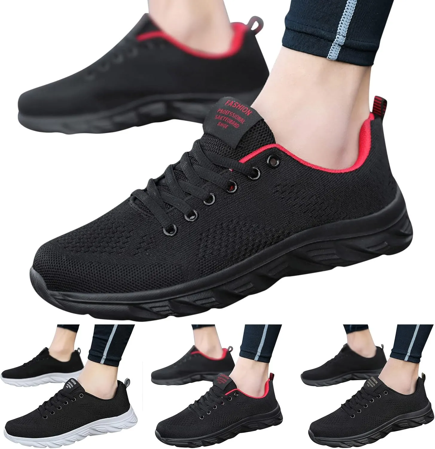 Mens Athletic Shoes Mens Shoes Casual Classic Fashion Sneakers Barefoot Comfortable Light Weight Slip on Running Training Sneakers