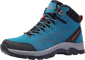 Mens Hiking Boots Waterproof Plus Cashmere Walking Boots Outdoor Camping Climbing Running Non-Slip