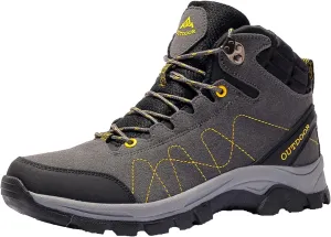 Mens Hiking Boots Waterproof Plus Cashmere Walking Boots Outdoor Camping Climbing Running Non-Slip