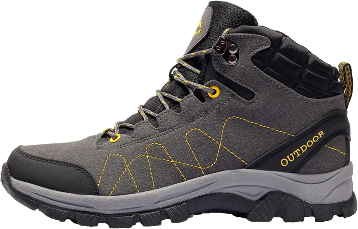 Mens Hiking Boots Waterproof Plus Cashmere Walking Boots Outdoor Camping Climbing Running Non-Slip