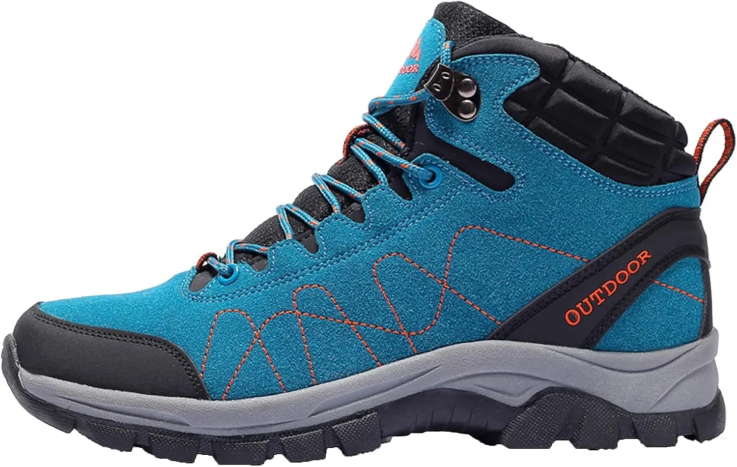 Mens Hiking Boots Waterproof Plus Cashmere Walking Boots Outdoor Camping Climbing Running Non-Slip