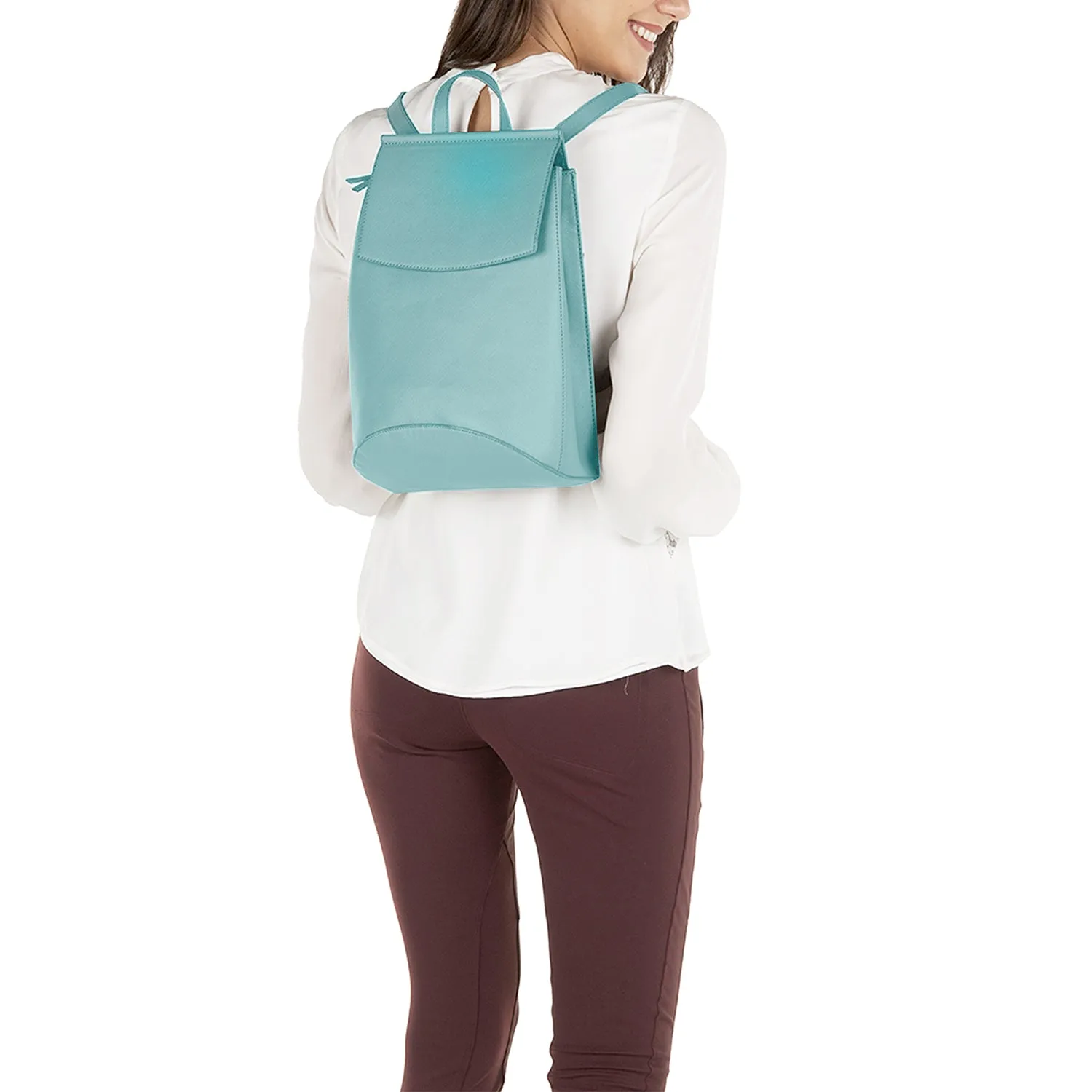 Mona B Convertible Daypack with Stylish Design for Women Turquoise