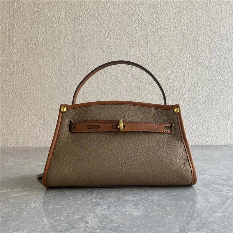 Mugrs™ Chic Leather Kelly Tote Bag