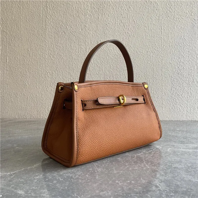 Mugrs™ Chic Leather Kelly Tote Bag