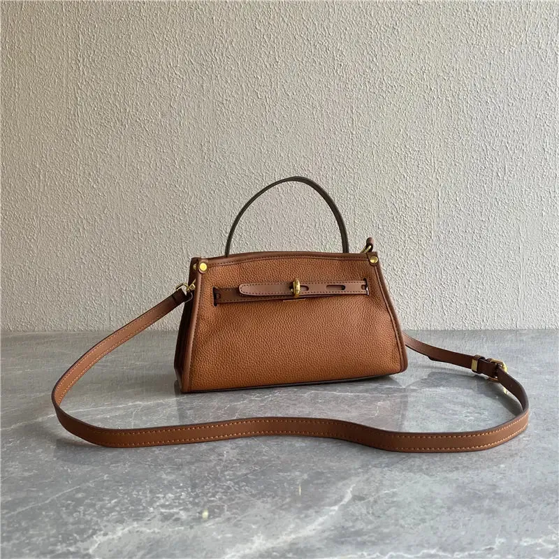 Mugrs™ Chic Leather Kelly Tote Bag