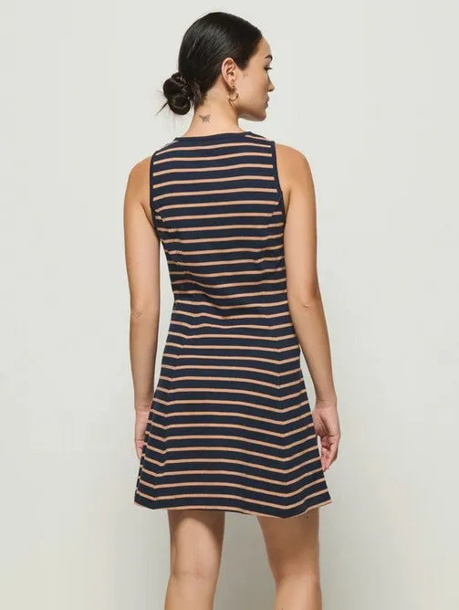 Nation Jayna Dress - Latte Stripe