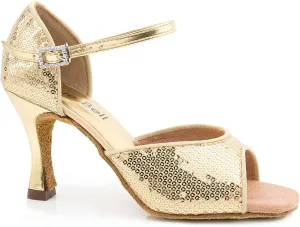 New Blue Bell Shoes Handmade Women's Ballroom Salsa Wedding Competition Dance Shoes Style: Catherine 3.5" Heel