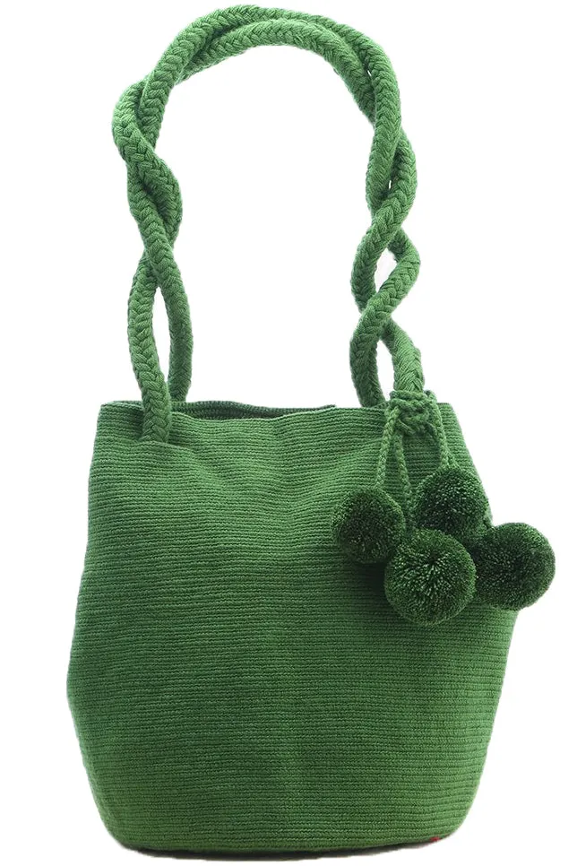Olive La Barra Handmade Colombian Wayuu Bag
