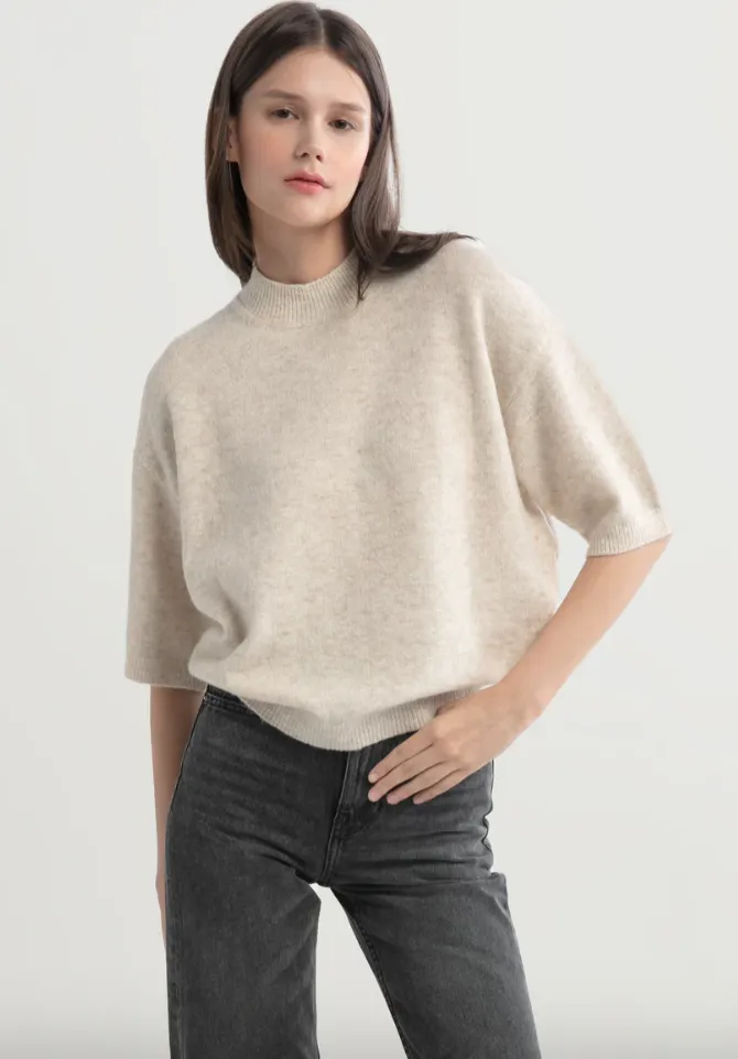 Pack Your Bags Mock Neck Top