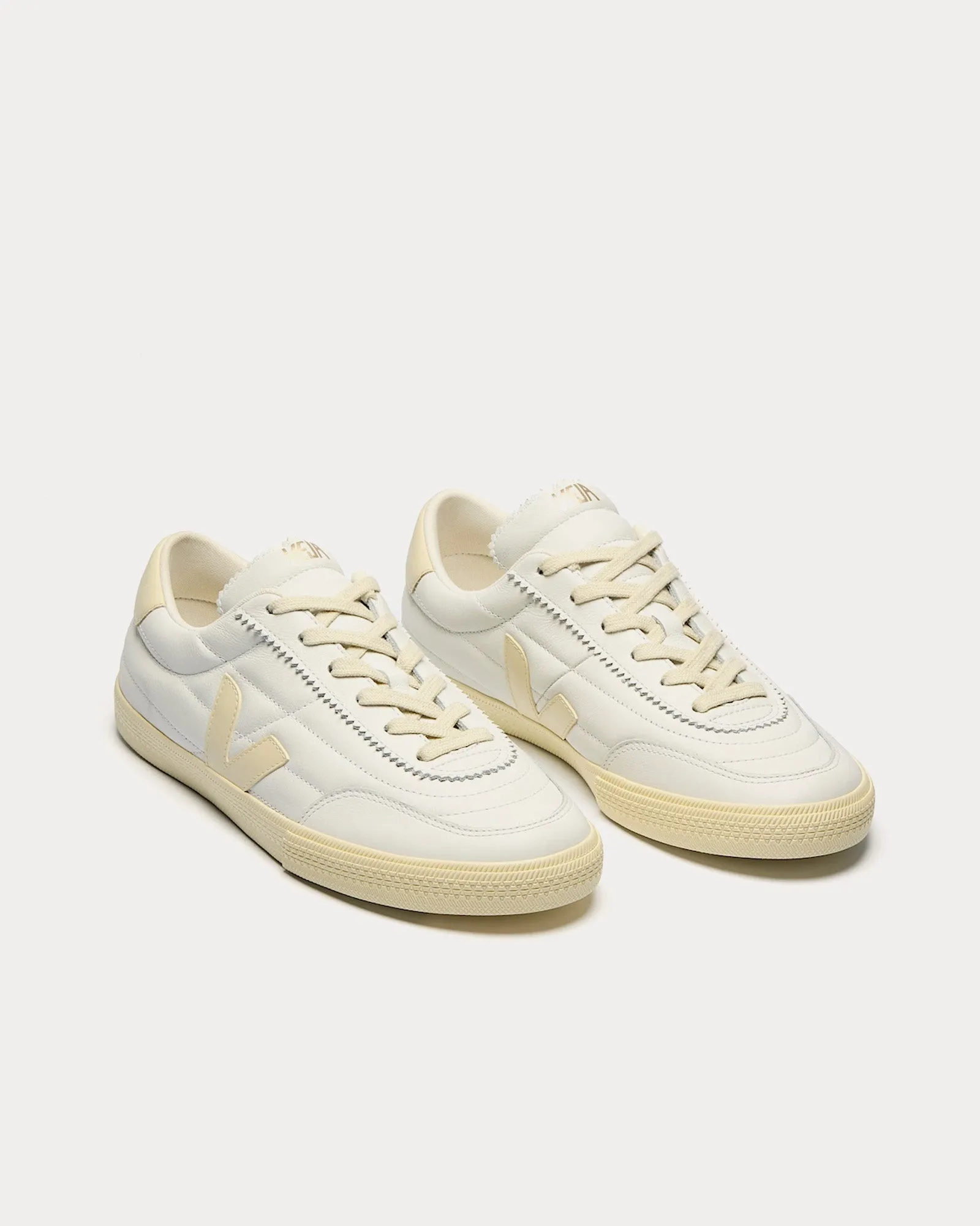 Panenka Leather White / Calcaire Low Top Sneakers