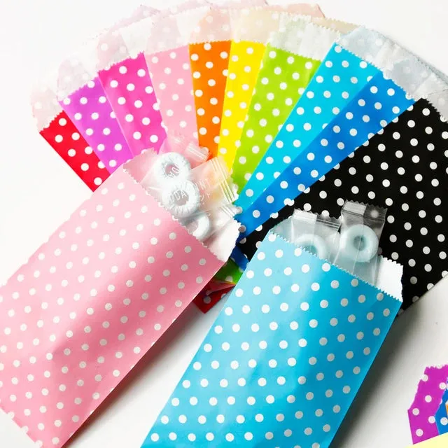 PAPER TREAT BAG SMAL BLACK DOTS
