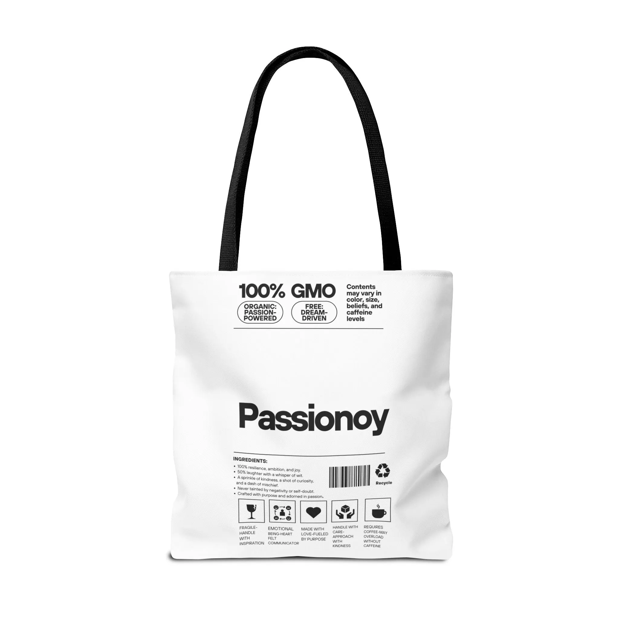 Passionoy Label Tote Bag - Custom Printed Stylish and Functional Tote