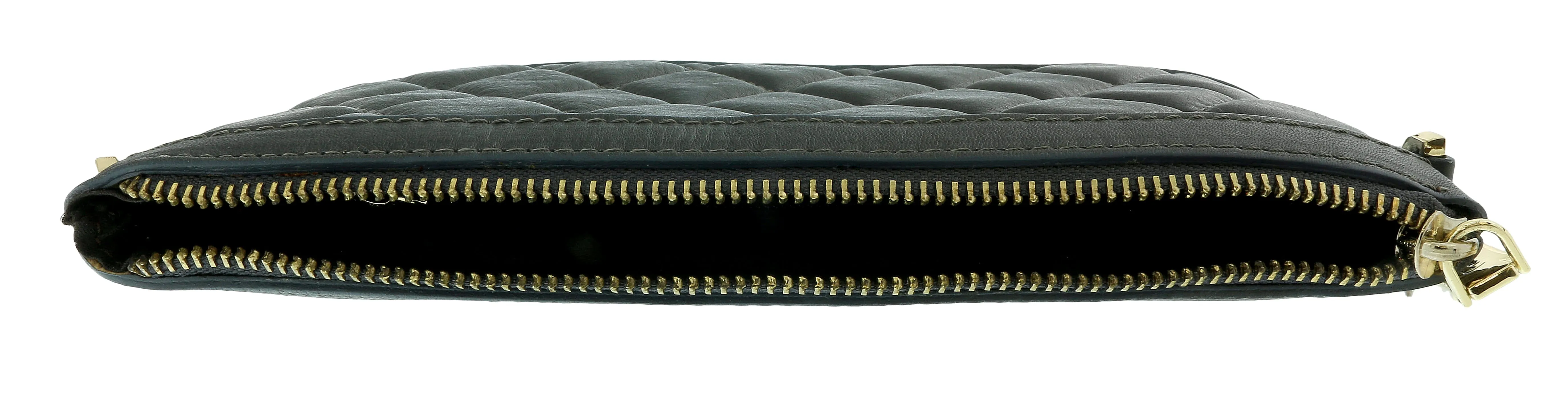 Pierre Cardin ;ight Grey Leather Quilted Crossbody Bag