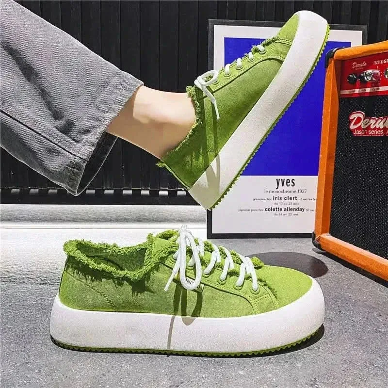 Plimsolls Platform Canvas Sneakers for Men | Comfortable & Casual