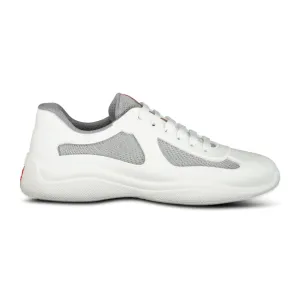 Prada Americas Cup Sneakers Soft Rubber White & Grey Mesh