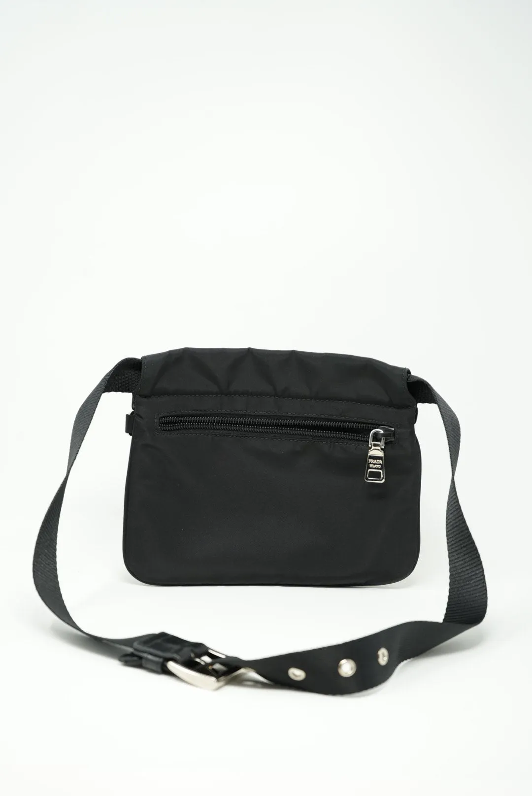 Prada Nylon Mini Shoulder Bag Black