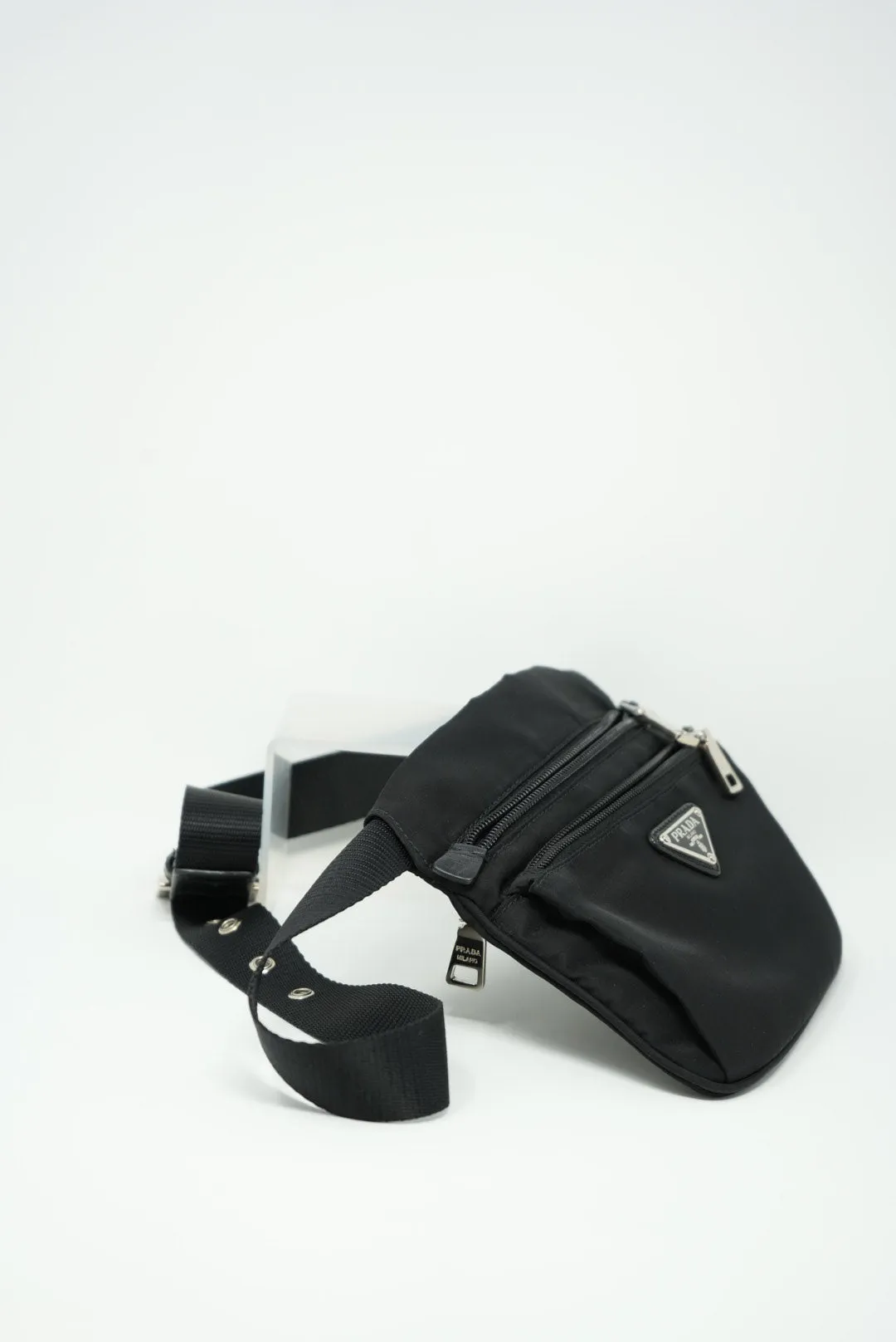 Prada Nylon Mini Shoulder Bag Black