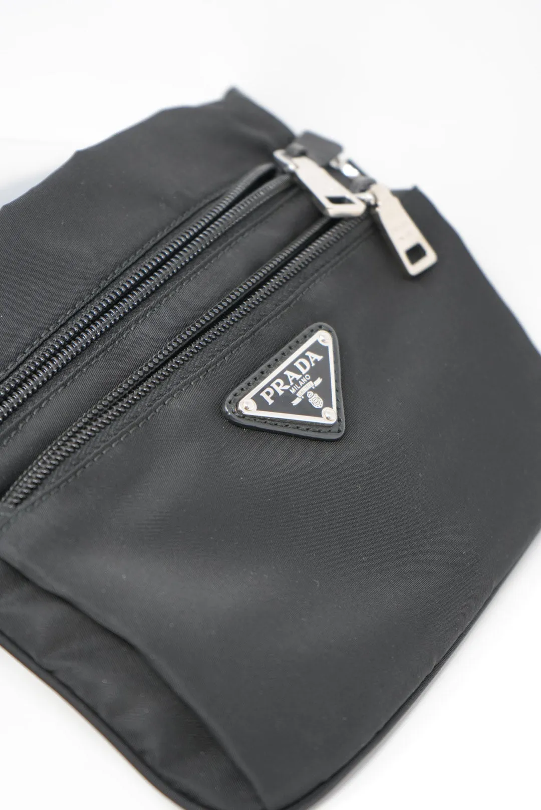 Prada Nylon Mini Shoulder Bag Black
