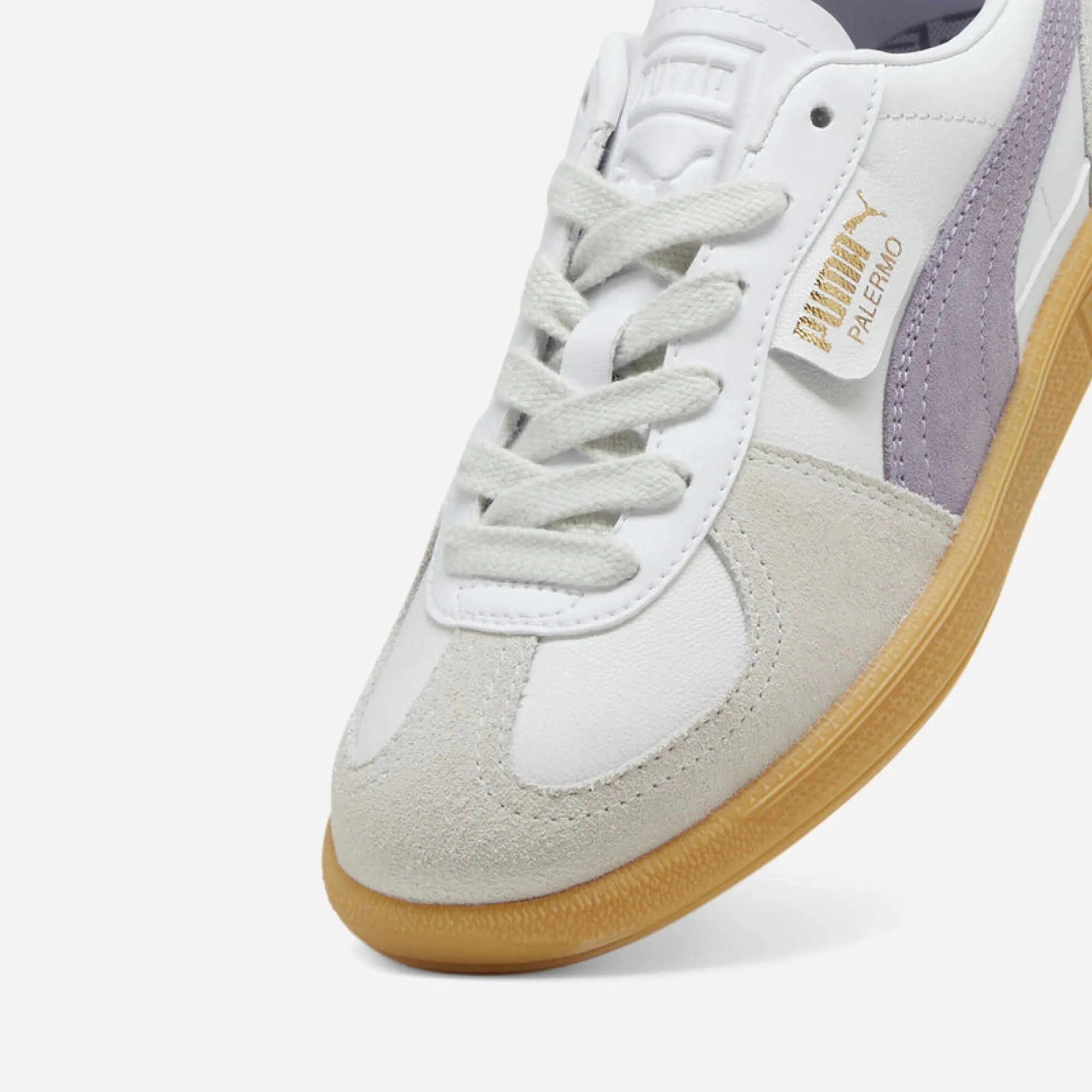 Puma Palermo Lth Unisex Sneakers White-Pale Plum-Gum