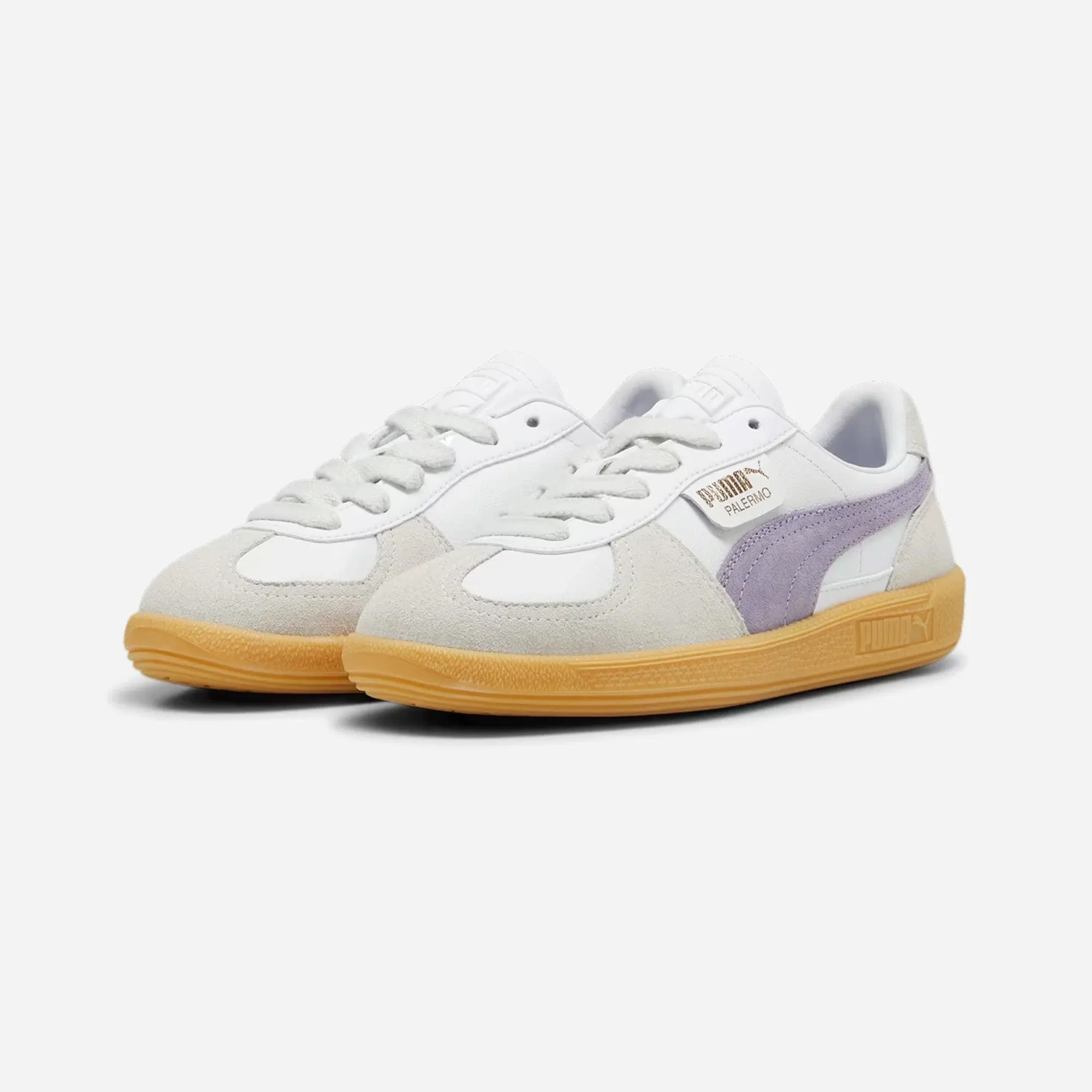 Puma Palermo Lth Unisex Sneakers White-Pale Plum-Gum