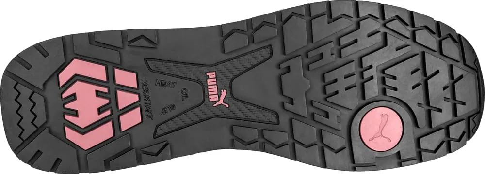 PUMA Women's Frontside Black Pink Eh Industrial Shoe