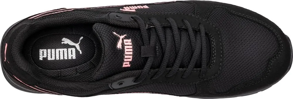 PUMA Women's Frontside Black Pink Eh Industrial Shoe