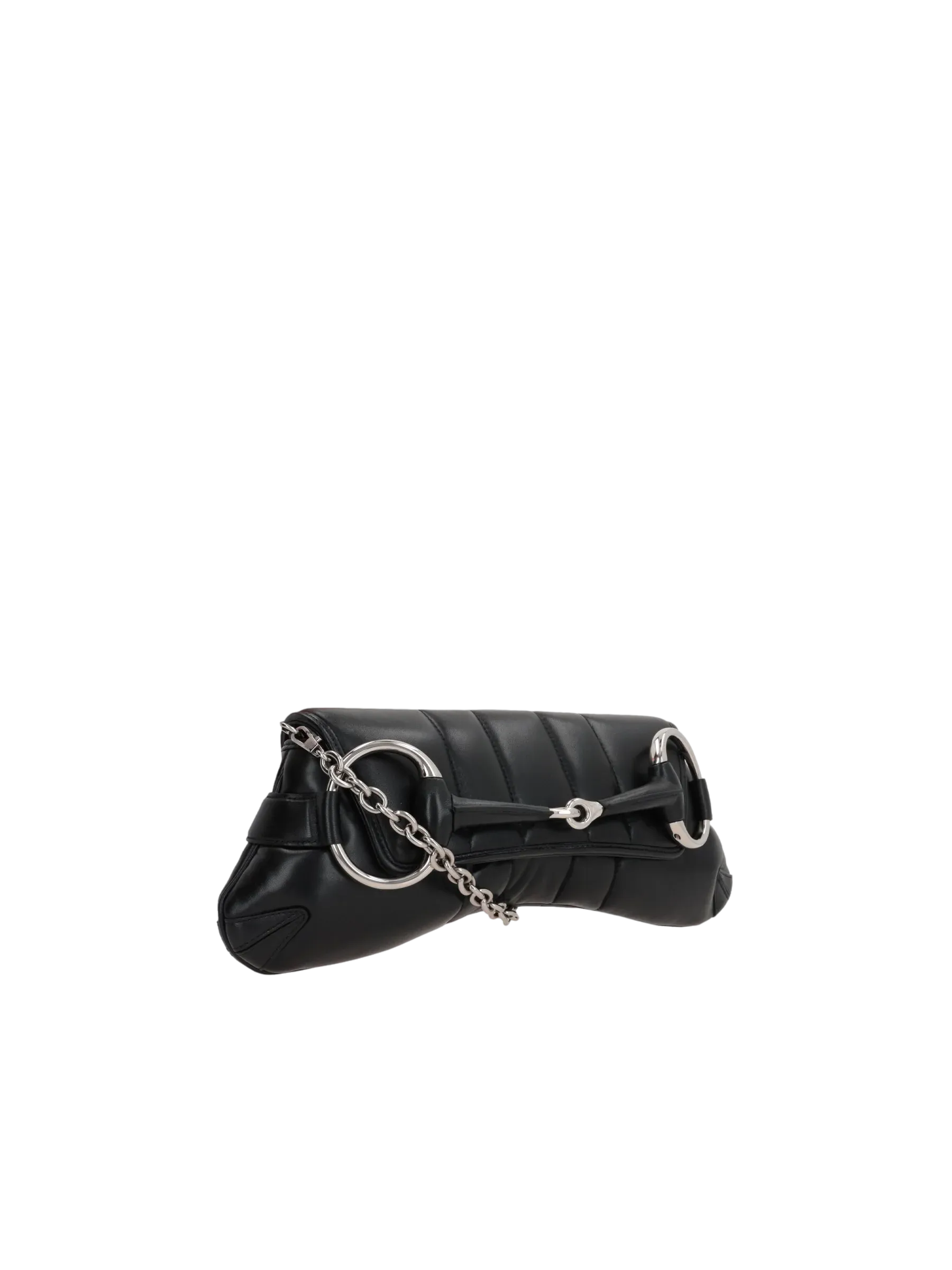 Quilted Horsebit Chain Bag