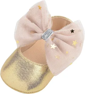 Shoes for Girls Size 9 Toddler Baby Shoes Mary Girls Dress Rubber Flat Sole Bowknot 18 24 Month Baby Shoes