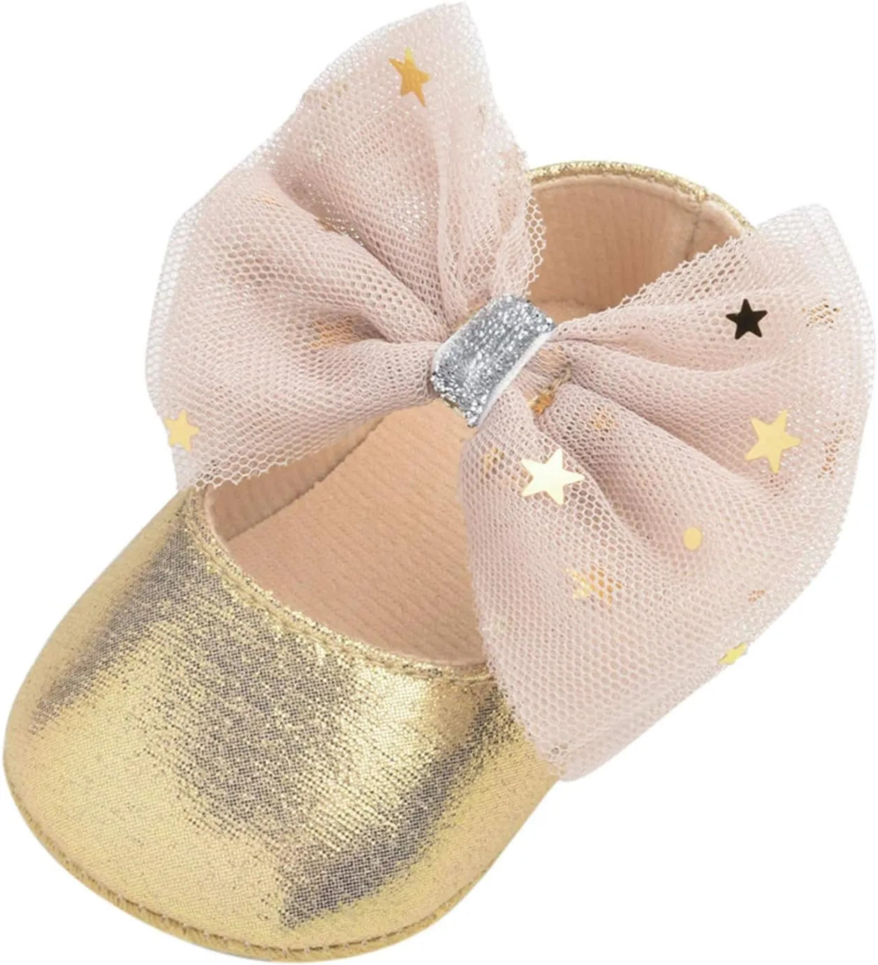 Shoes for Girls Size 9 Toddler Baby Shoes Mary Girls Dress Rubber Flat Sole Bowknot 18 24 Month Baby Shoes