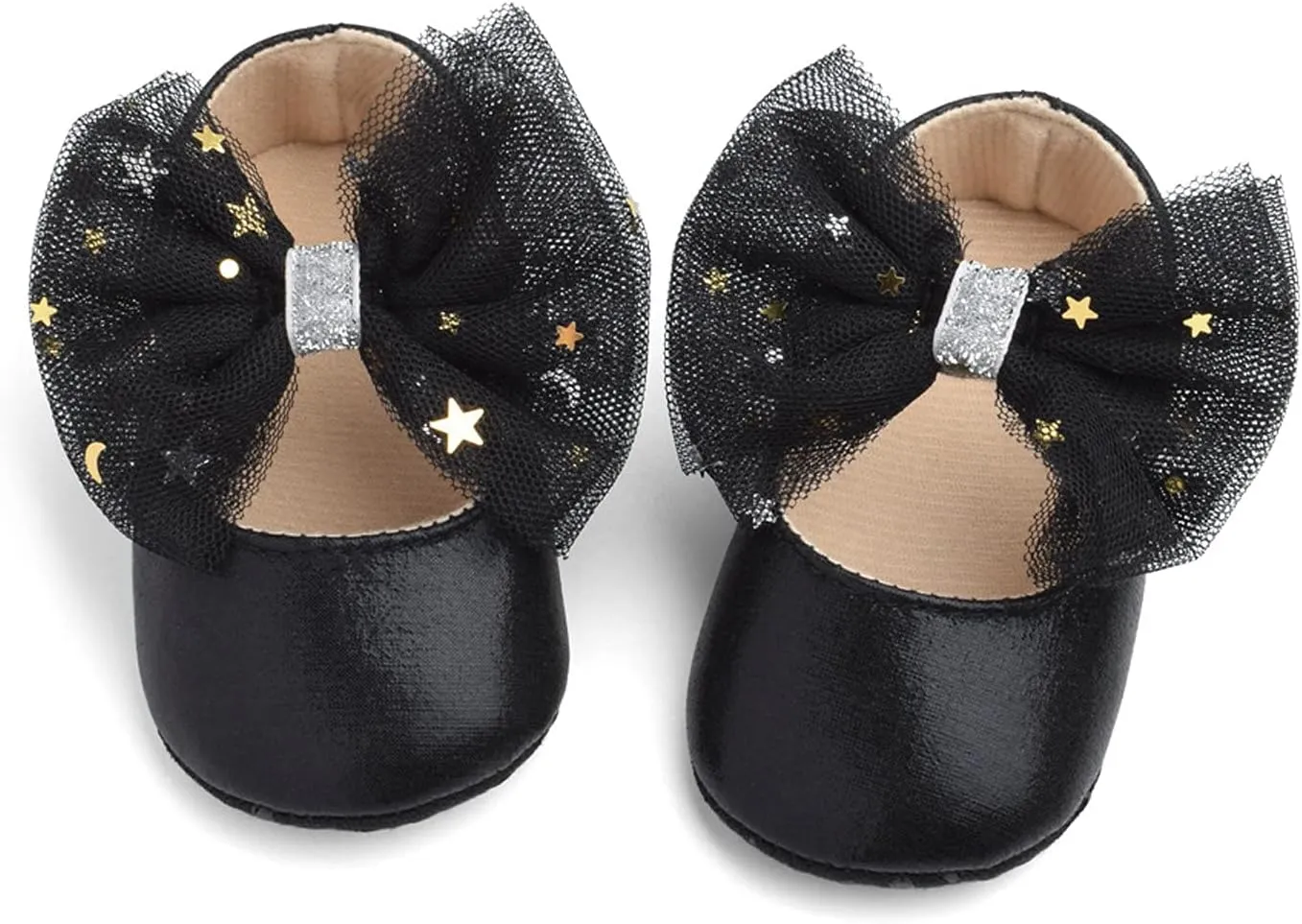 Shoes for Girls Size 9 Toddler Baby Shoes Mary Girls Dress Rubber Flat Sole Bowknot 18 24 Month Baby Shoes