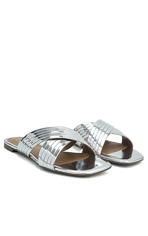 Silver Criss Cross Sliders