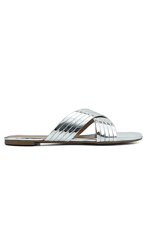 Silver Criss Cross Sliders