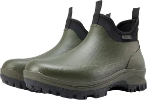 Sludgy 6" 4mm Forest green| Insulated Waterproof Rubber Ankle Waterproof Shoes for Rain and Mud, Fishing, Hunting (Adult, Men, 13, Numeric, US Footwear Size System, Medium)