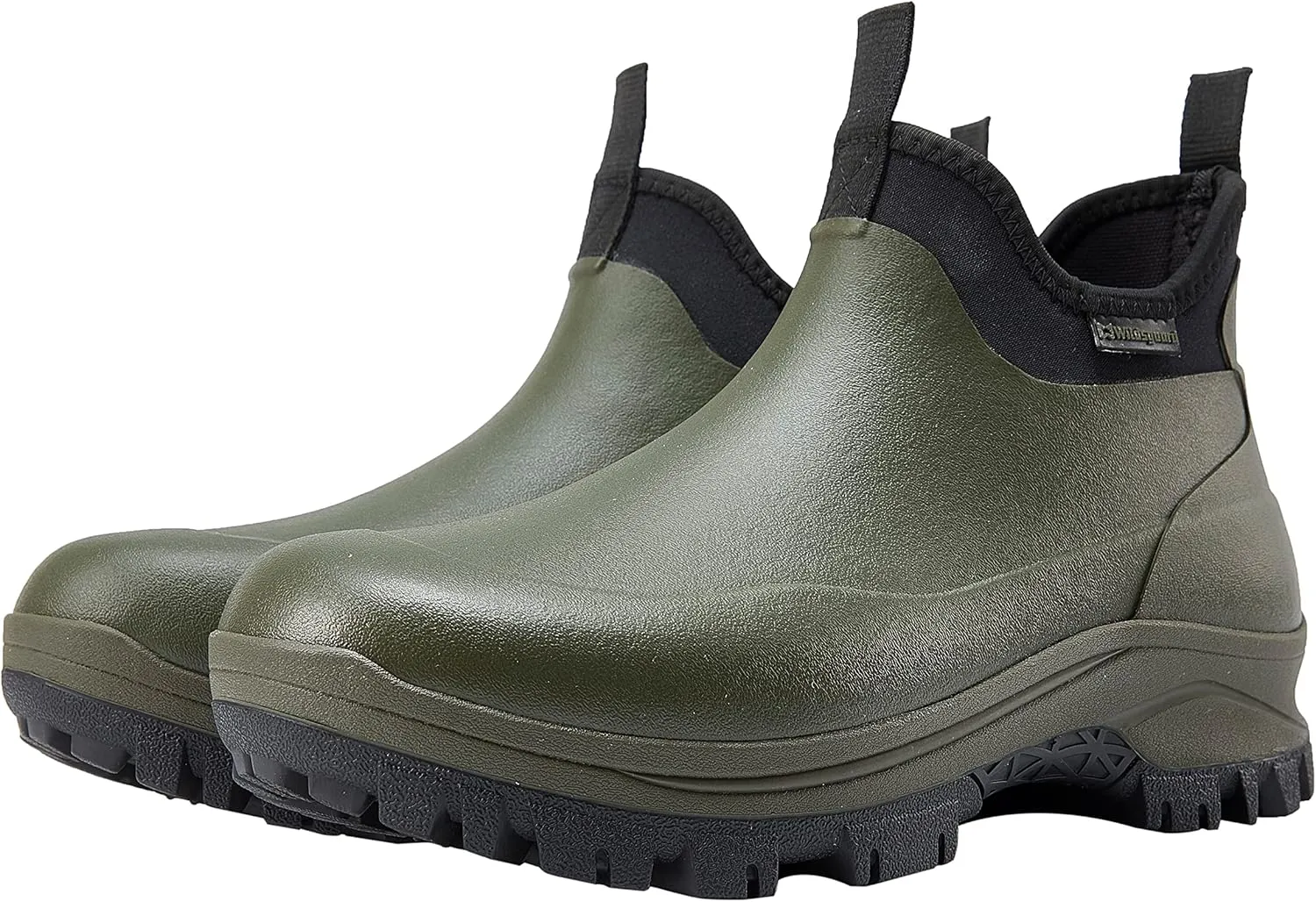 Sludgy 6" 4mm Forest green| Insulated Waterproof Rubber Ankle Waterproof Shoes for Rain and Mud, Fishing, Hunting (Adult, Men, 13, Numeric, US Footwear Size System, Medium)
